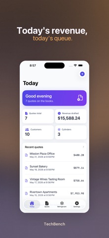 TechBench HVAC iPhone screenshot