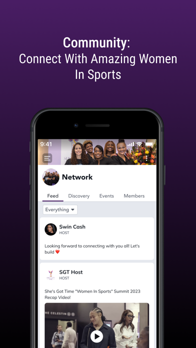 She’s Got Time Network iPhone screenshot 1 - Sports app