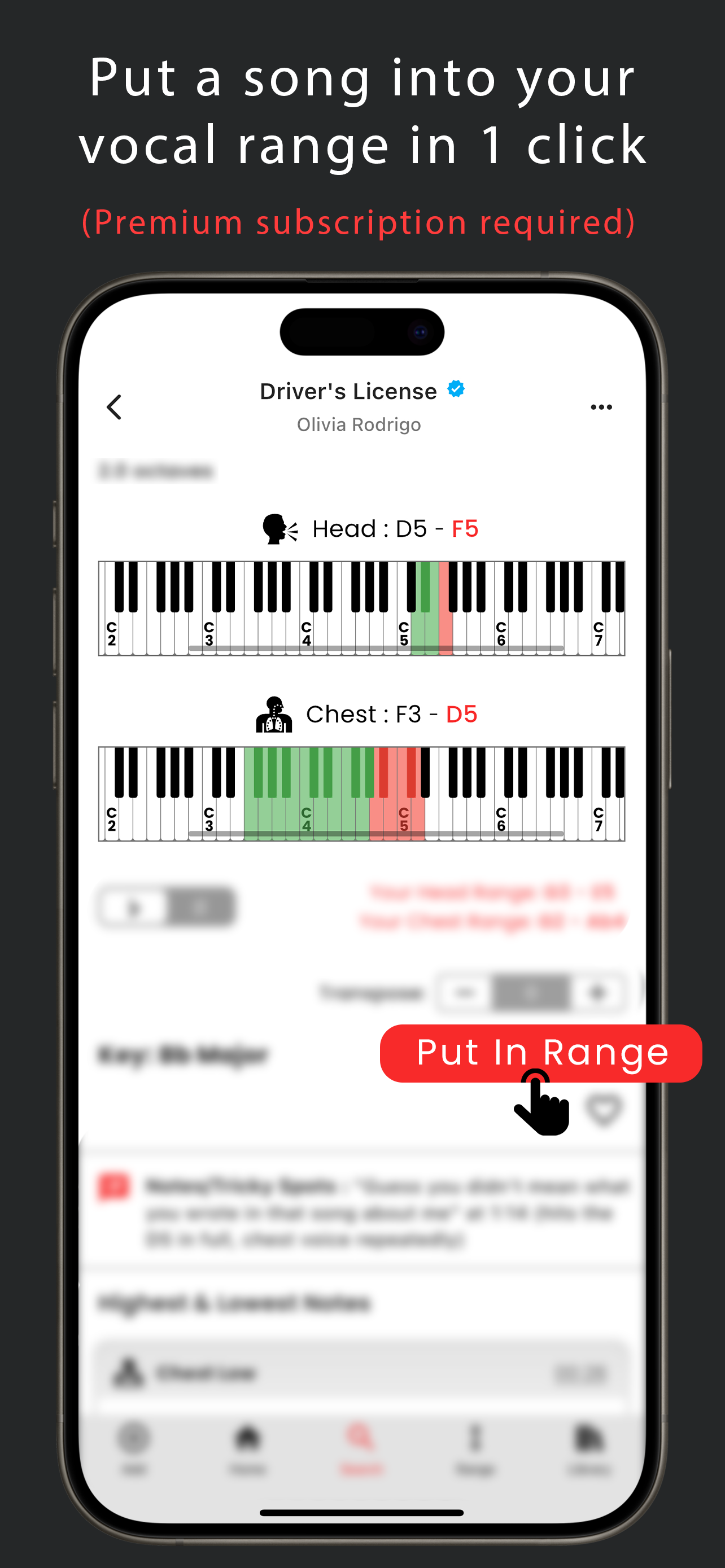 Vocal Gauge: Range Transposer