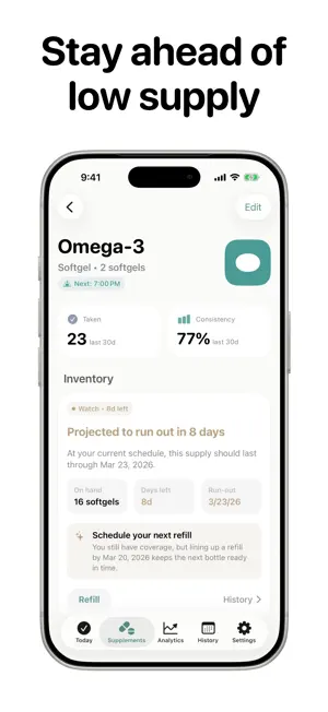 VitaL: Supplement Tracker screenshot 4
