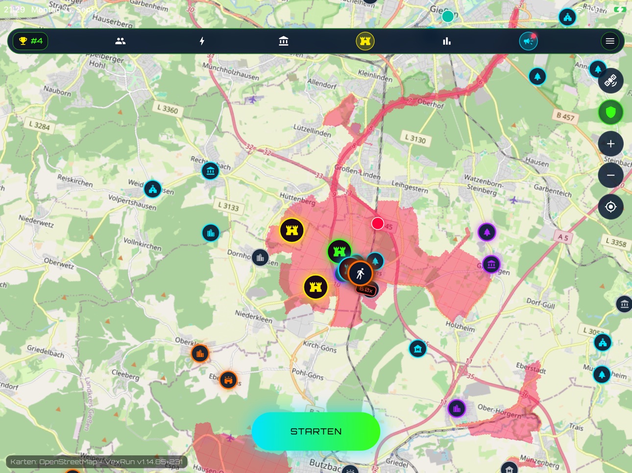 Screenshot 6 of VexRun & Bike: GPS Zone Battle