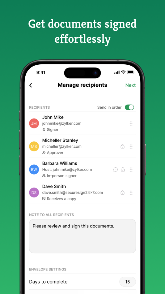 #3. Zoho Sign - Fill & eSign Docs (iOS) 来自: Zoho Corporation