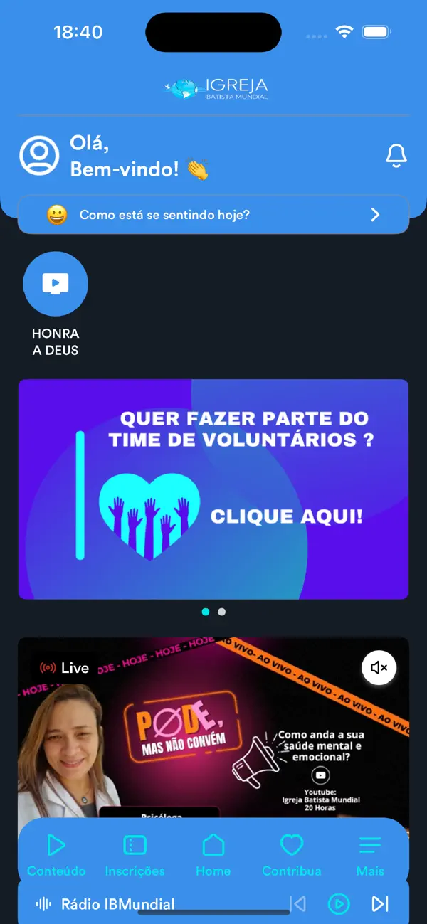 Screenshot #1 pour Igreja Batista Mundial