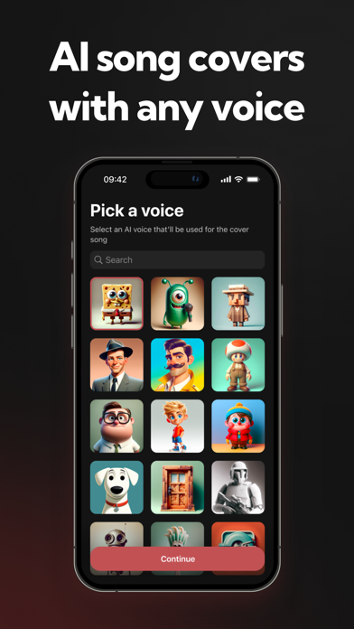 Coveroke – AI singing voice Screenshot