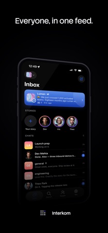 Interkom: Private Team Chat iPhone screenshot