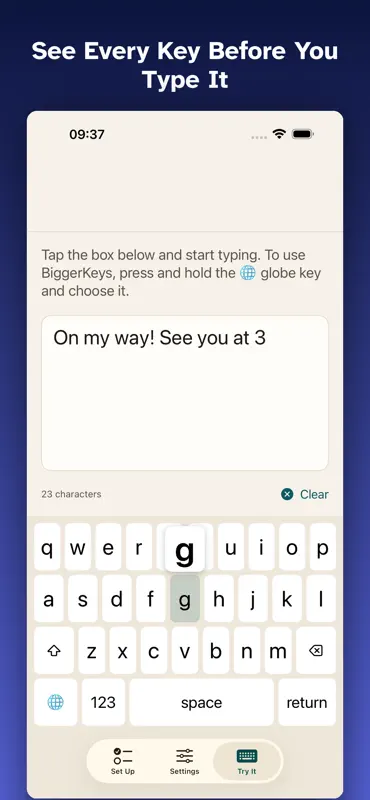 BiggerKeys: Large Key Typing screenshot 5 of 6