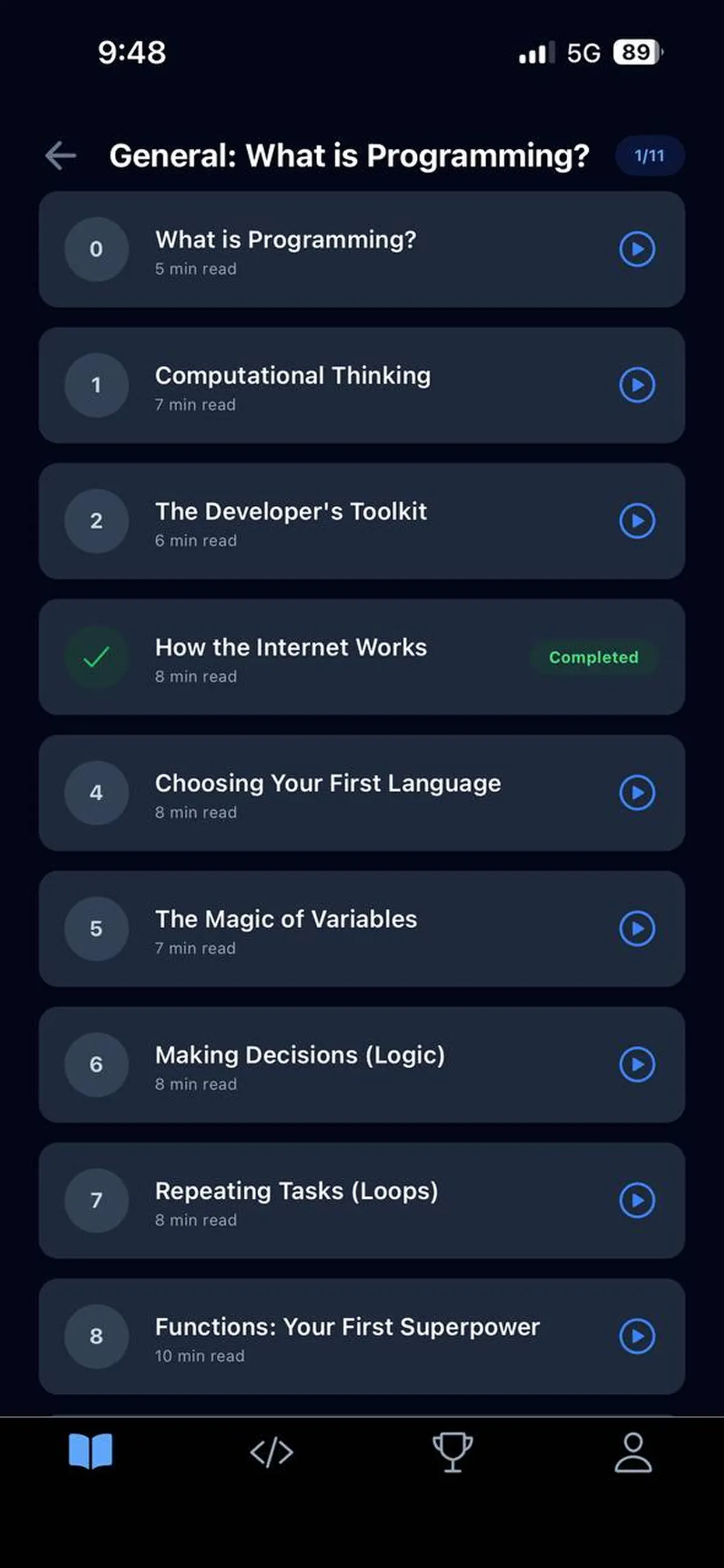 #1. Learn Programming - Code (iOS) De: Pejoal Hanna