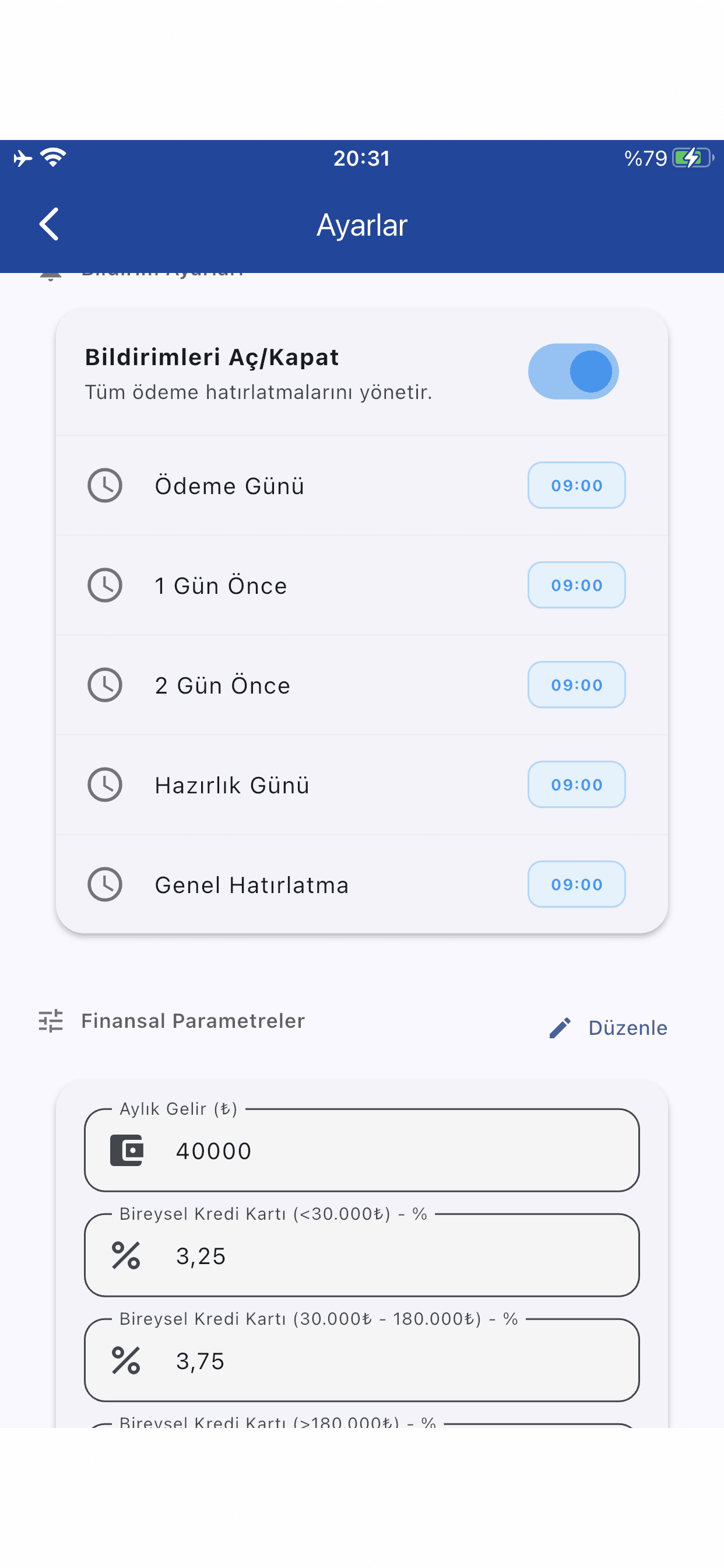 Ödeme Takip - Ekstre Takip screenshot 10