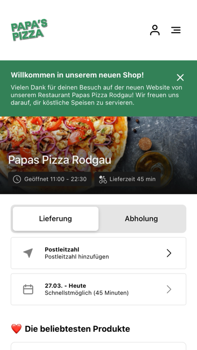 Screenshot #1 pour Papas Pizza Rodgau