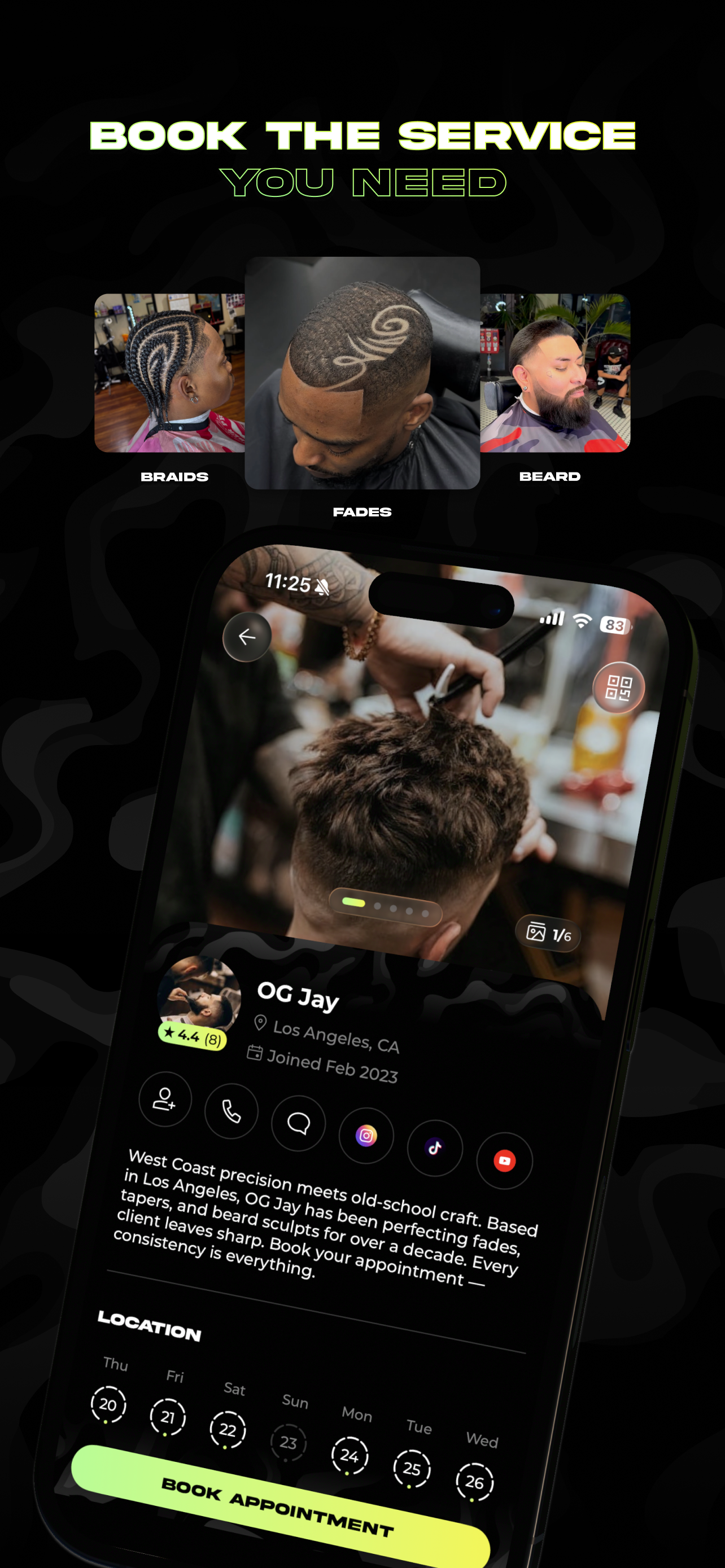 theCut: Find & Book Barbers screenshot 2