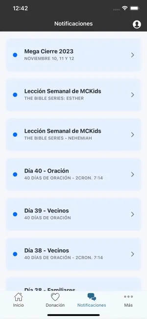 Ministerios Cosecha screenshot 2