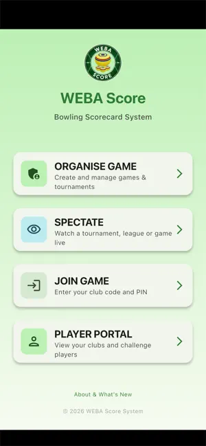 WEBA Score screenshot 1