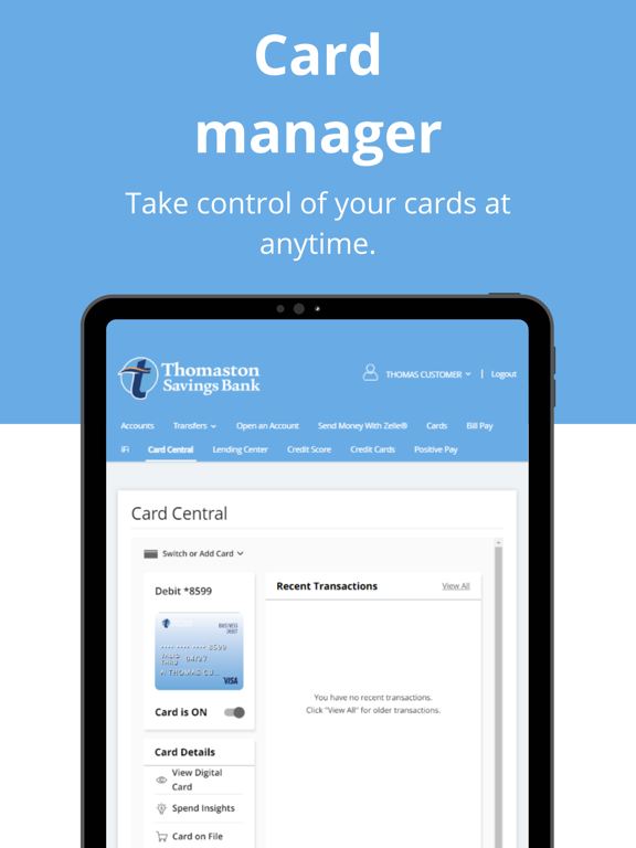Thomaston Savings Bank iPad screenshot 9 - Finance app
