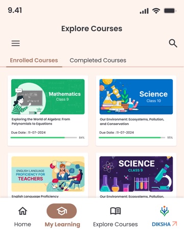 DIKSHA Courses iPad screenshot 2
