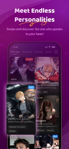 Novie - Immersive AI Chat iPhone screenshot