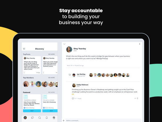 EMyth Connect iPad screenshot 2 - Social Networking app