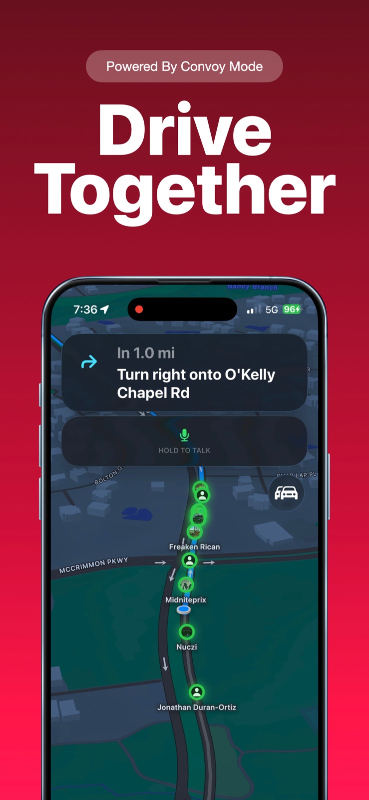 Velox: Drive, Convoy, Explore iphone screenshot 1