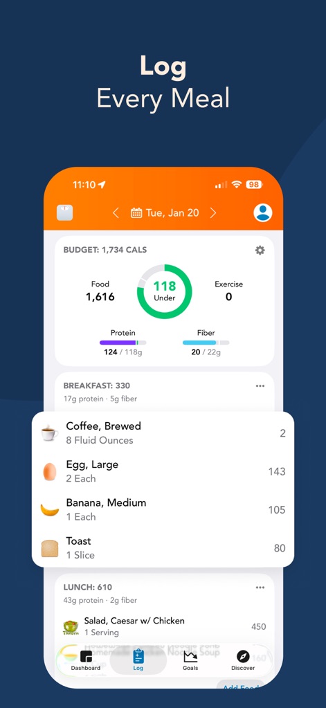 Lose It! – Calorie Counter - Daily Meal Logging