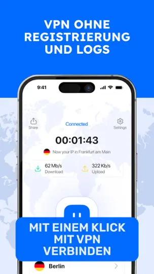 Screenshot von Mix VPN - Fast & Unlimited auf dem iPhone 1