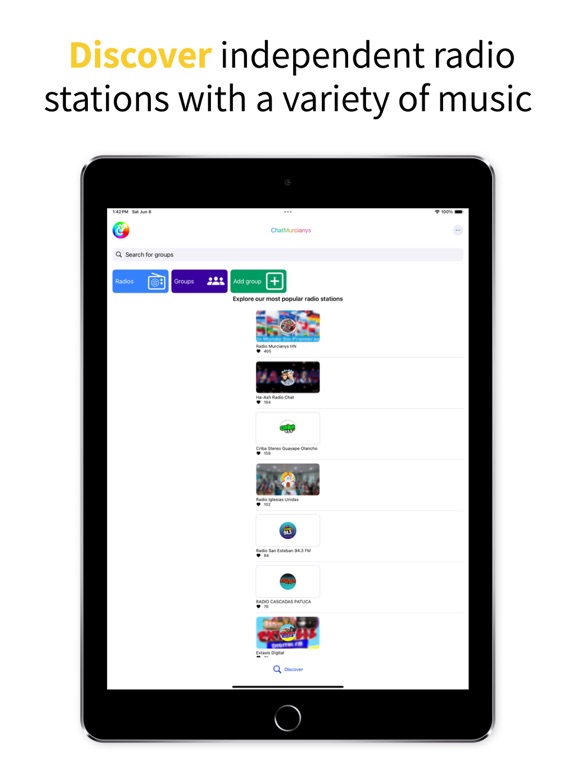 ChatMurcianys iPad screenshot 1 - Social Networking app