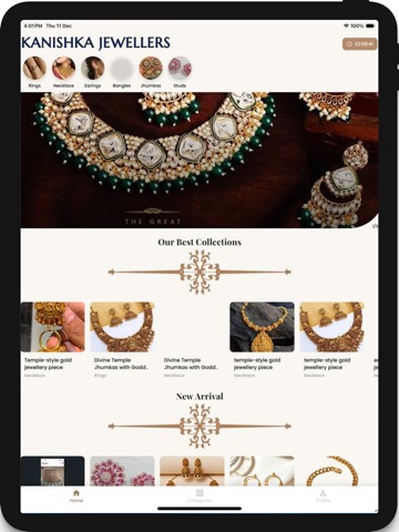 Kanishka Jewellers iPad screenshot