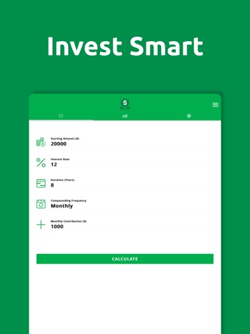 Compound Interest Calculator I iPad screenshot