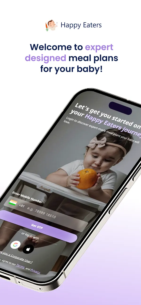 Screenshot #1 pour Happy Eaters: Weaning Recipes