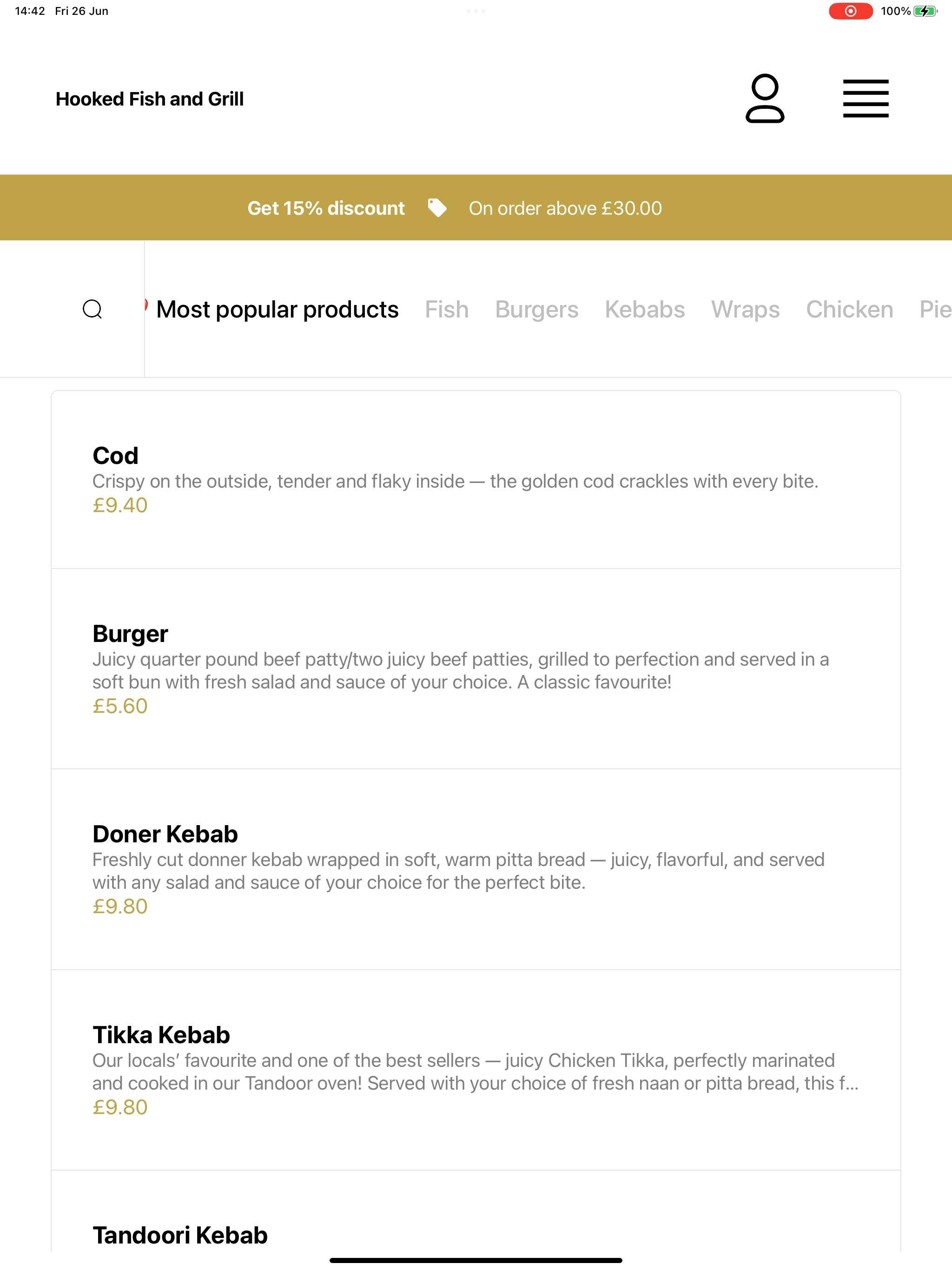 Hooked Fish and Grill screenshot 14