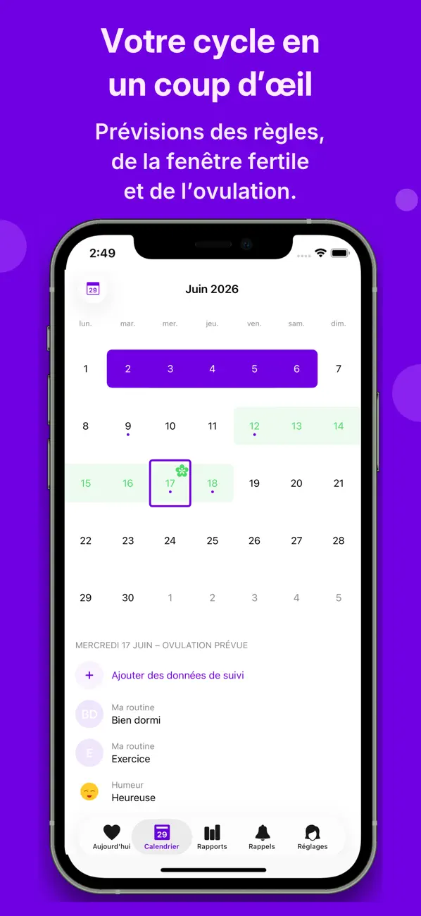Screenshot #2 pour Calendrier des règles - Enria