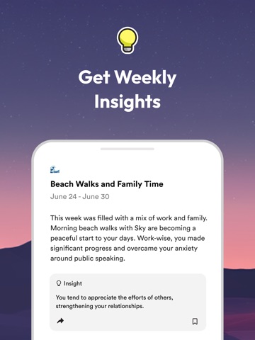 Rosebud: AI Journal & Diary iPad screenshot
