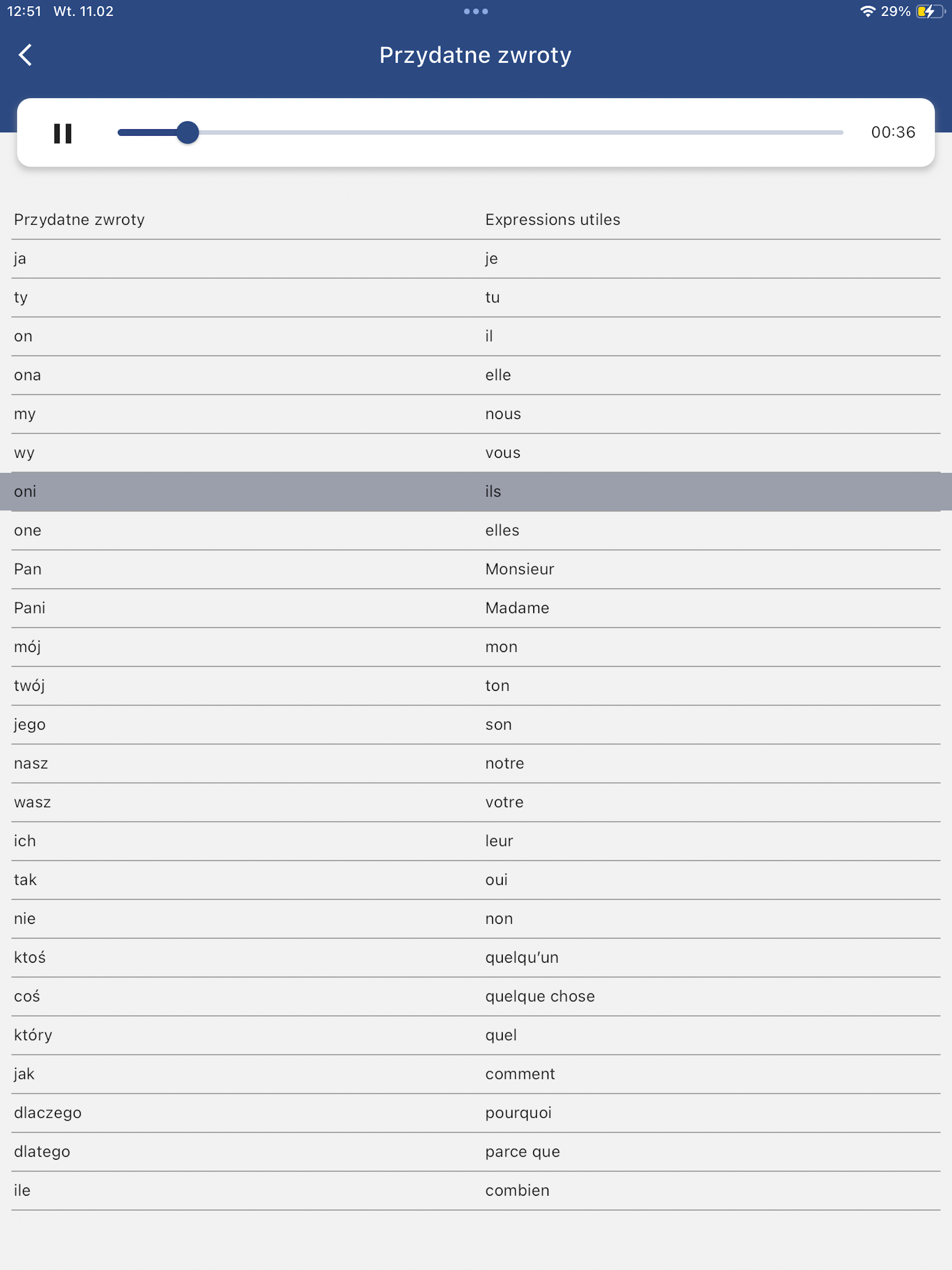 Rozmówki polsko-francuskie screenshot 12