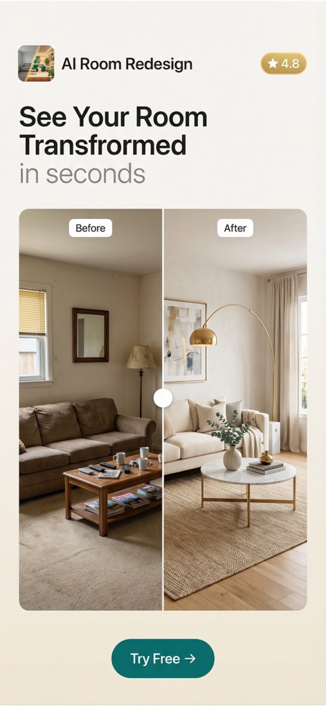 AI Room Design: Home Redesign - 라이프스타일 앱 | MWM