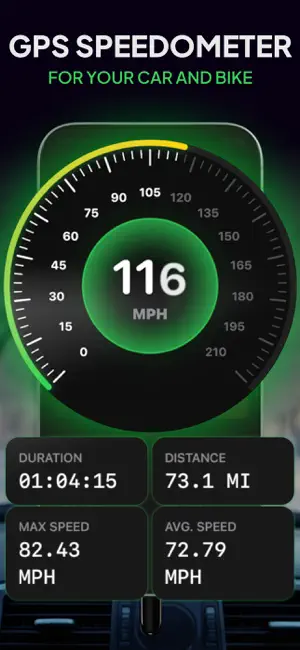 GPS Speedometer: HUD Speed iPhone screenshot 1