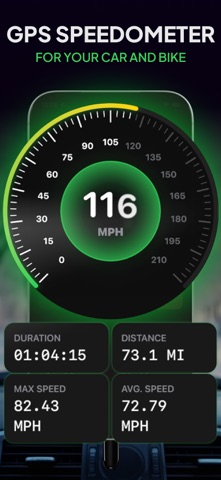 GPS 车速表：HUD 速度 screenshot