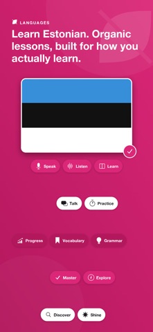 Learn Estonian - LingoBloom iPhone screenshot