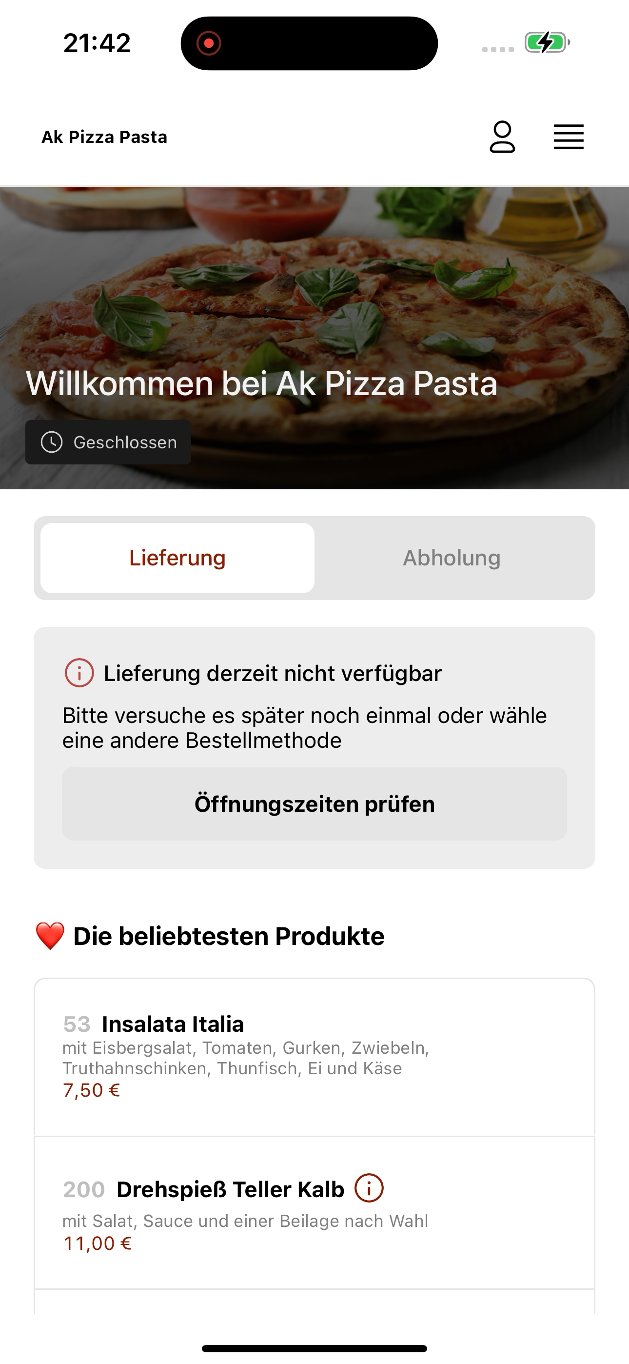 Ak Pizza Pasta screenshot 3