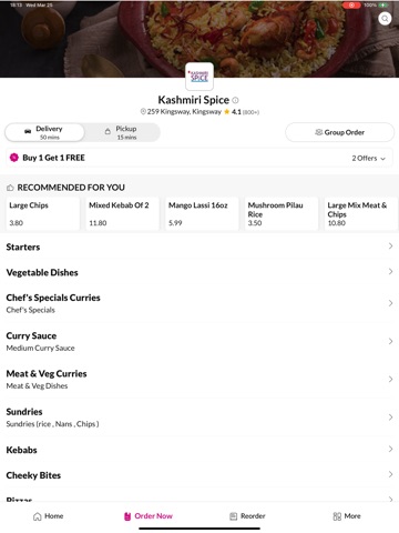 Kashmiri Spice - Kingsway iPad screenshot