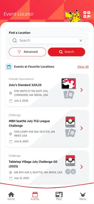 Play! Pokémon Access iPhone screenshot 3
