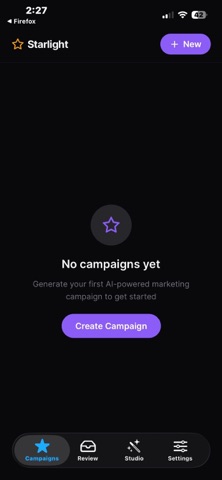 Starlight Marketing Agent iPhone screenshot