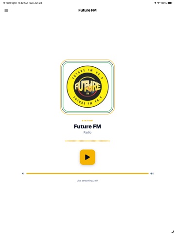 Future FM Radio iPad screenshot