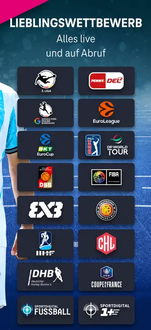 MagentaSport - Dein Live-Sport iPhone screenshot 4