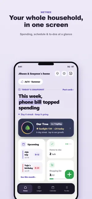 Wetree - Family Budget screenshot 1