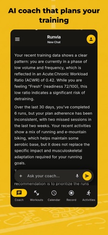 Runvia: AI Running Coach Screenshot 2 of 8