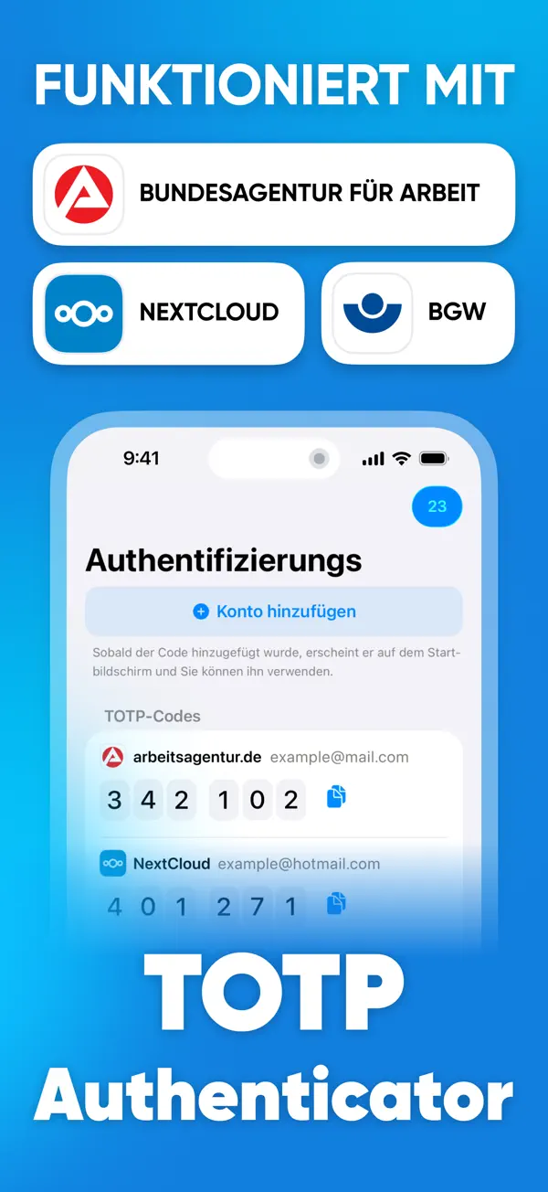 TOTP Authenticator Screenshot 1