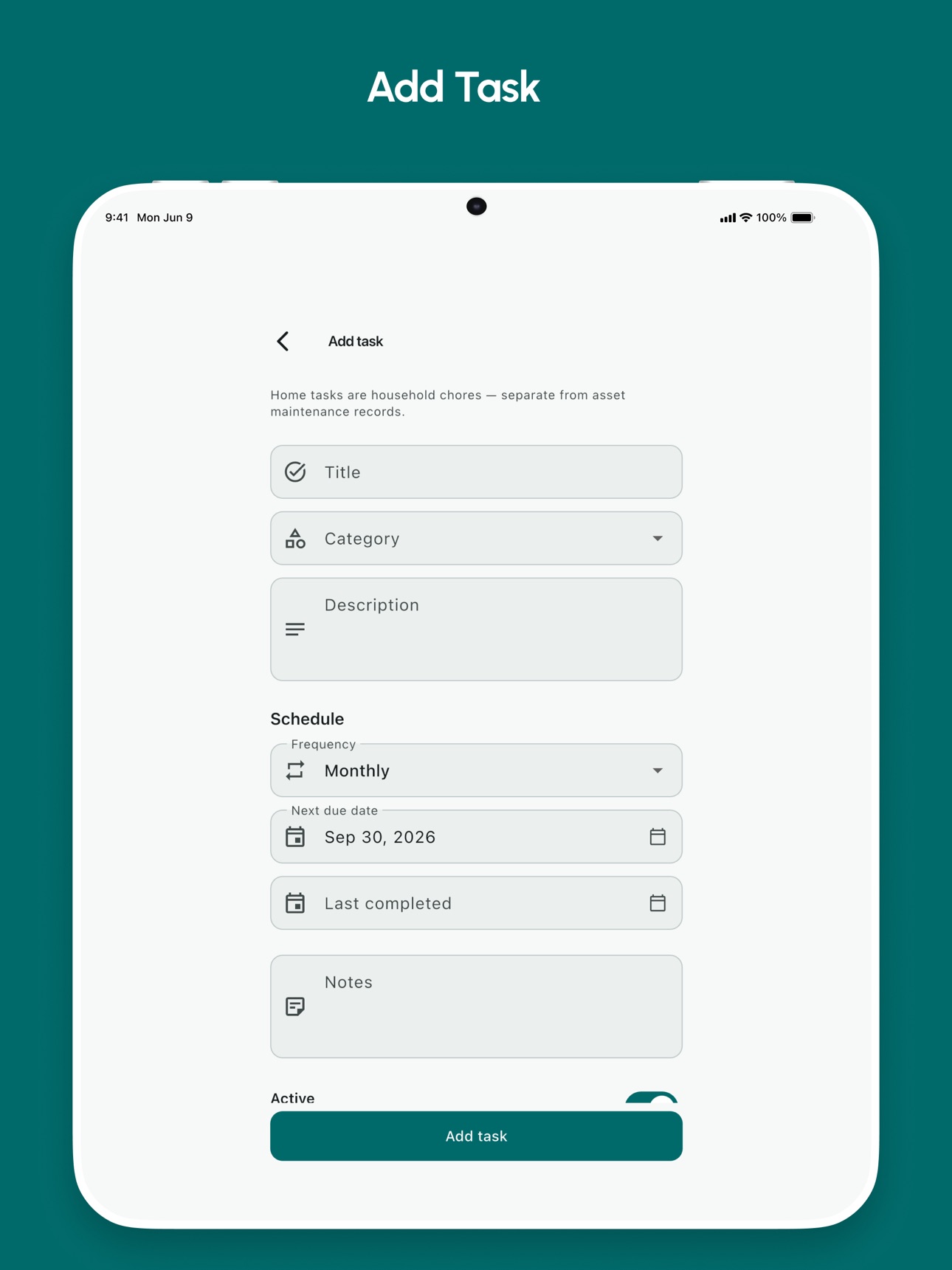 Screenshot 5 of Home Maintenance App