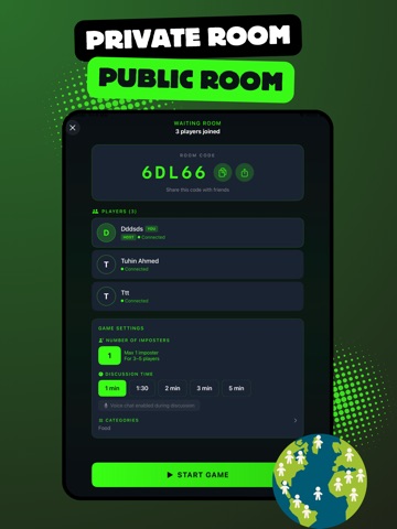 Imposter Who: Party Word Game iPad screenshot