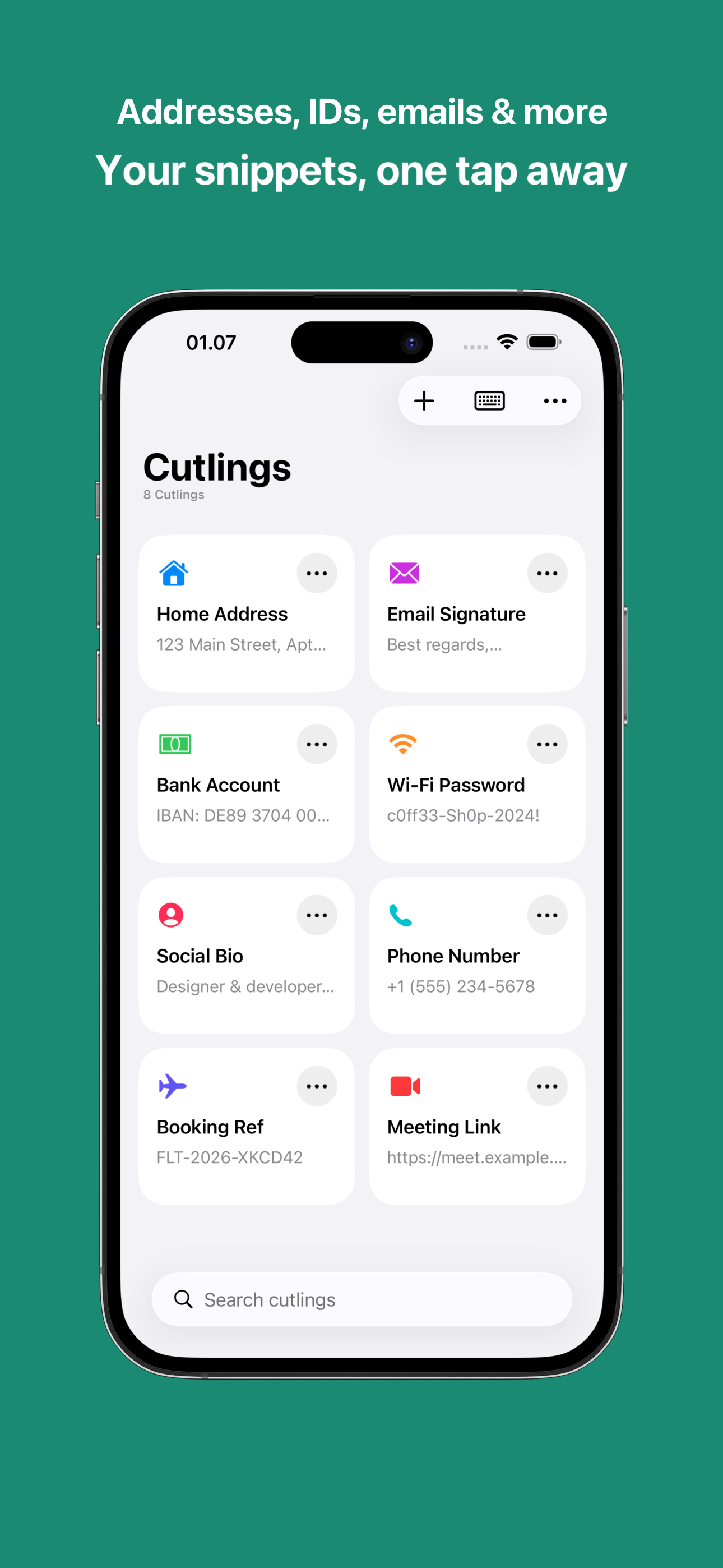 Cutling - Clipboard Keyboard screenshot 2