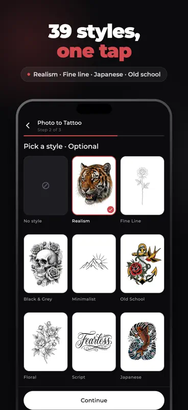 InkStudio: AI Tattoo Generator screenshot 6 of 8