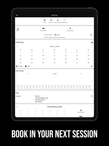 IronCore Gym iPad screenshot