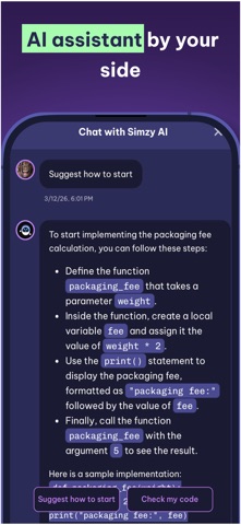 Simzy: Learn to Code/Program screenshot
